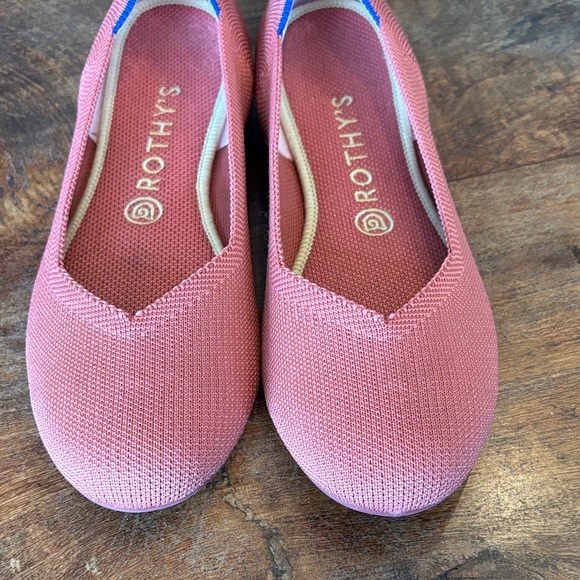Rothy's Coral Pink Women's Flats - Picture 11 of 12
